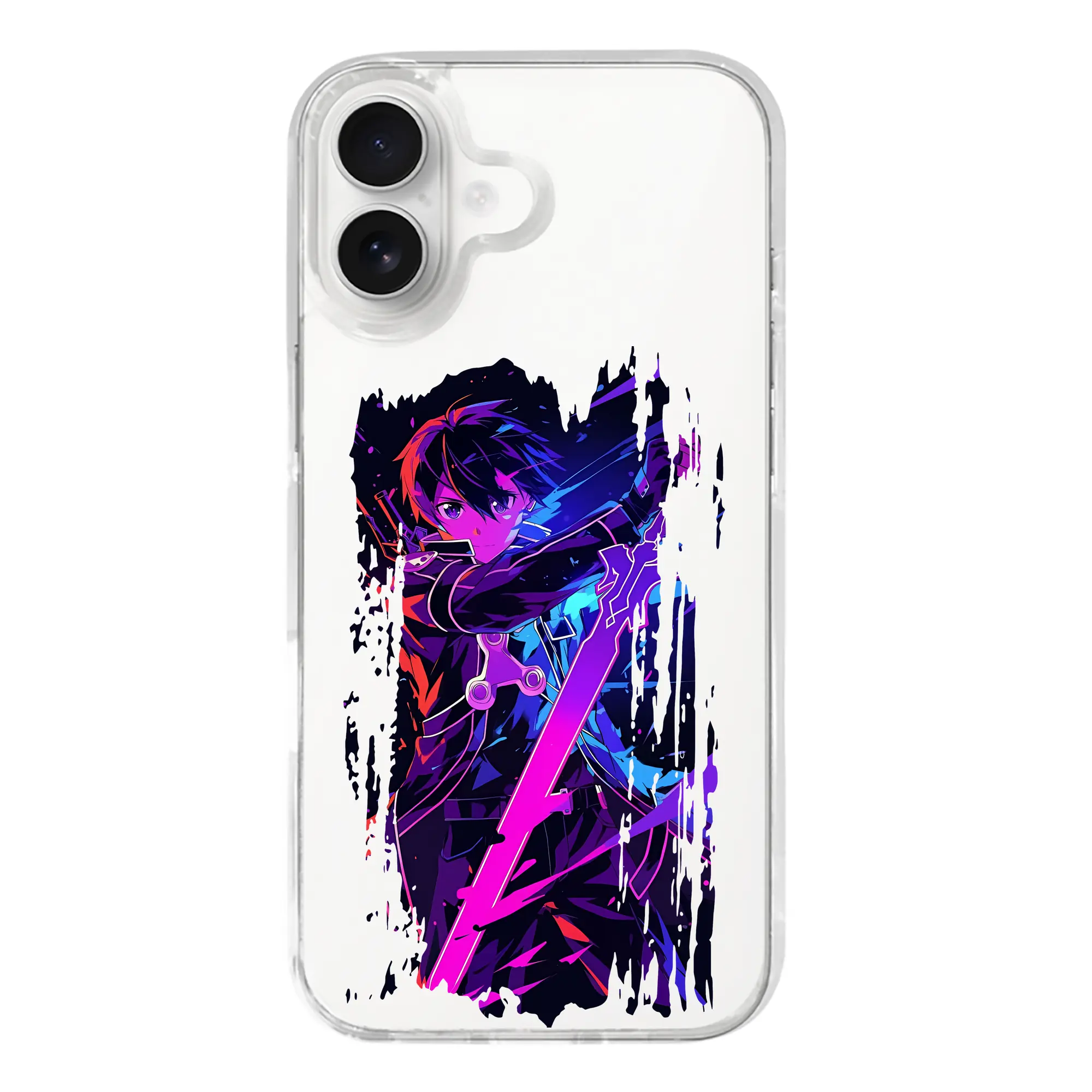 ソードアートオンライン グッズ キリト - iPhone 17シリーズ 透明スマホケース – 薄型・耐衝撃・精密フィット保護カバー